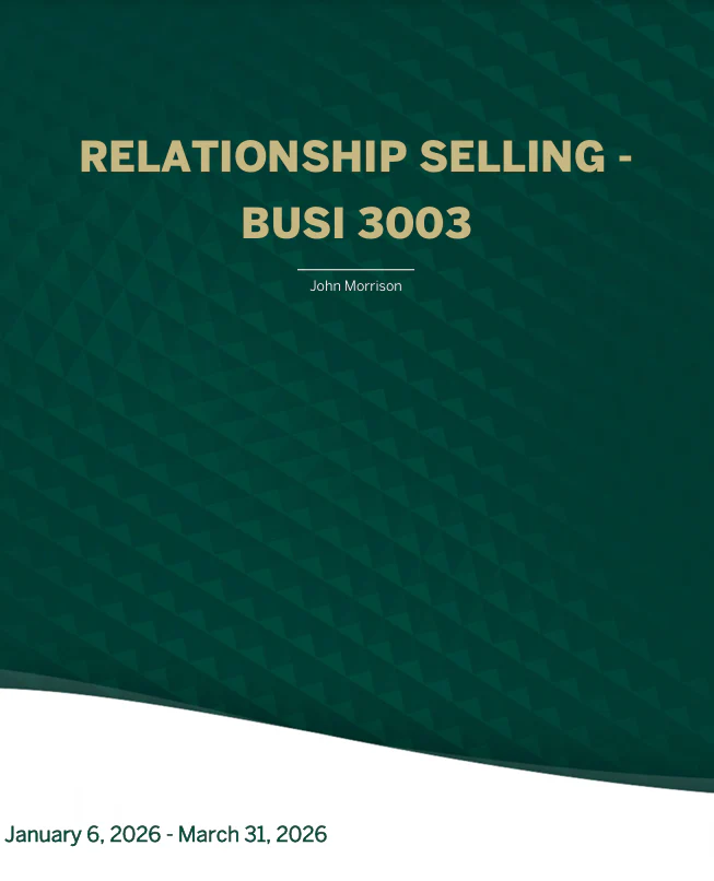 BUSI 3003 Required Coursepack